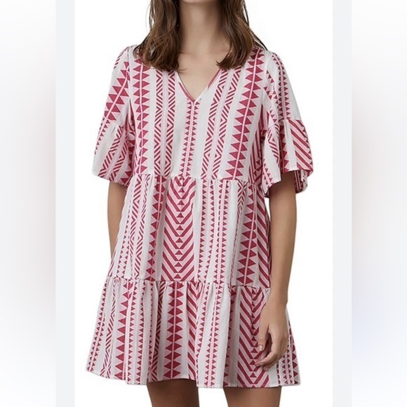 Velvet by Graham & Spencer Dresses & Skirts - Velvet by Graham & Spencer Madelina Pink and white Mini Dress